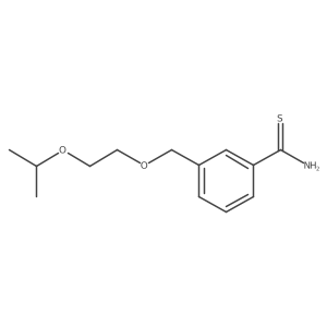 3-[[2-(1-Methylethoxy)ethoxy]methyl]benzenecarbothioamide结构式