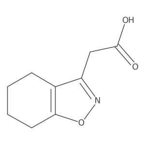 2-(4,5,6,7-Tetrahydro-1,2-benzoxazol-3-yl)acetic acid Structure
