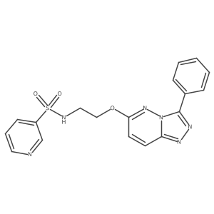 N-(2-((3-phenyl-[1,2,4]triazolo[4,3-b]pyridazin-6-yl)oxy)ethyl)pyridine-3-sulfonamide Structure