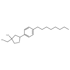(3-Amino-5-(4-octylphenyl)tetrahydrofuran-3-yl)methanol Structure