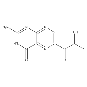 2-Amino-6-(2-hydroxy-1-oxopropyl)-4(3H)-pteridinone Structure
