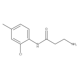 3-amino-N-(2-chloro-4-methylphenyl)propanamide结构式