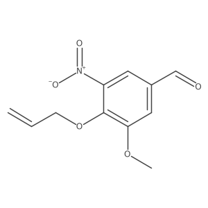 3-Methoxy-5-nitro-4-prop-2-enoxybenzaldehyde结构式