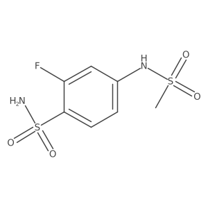 2-Fluoro-4-methanesulfonamidobenzene-1-sulfonamide结构式