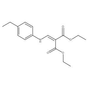 Diethyl 2-[(4-ethylanilino)methylidene]propanedioate Structure
