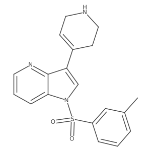 1-[(3-Methylphenyl)sulfonyl]-3-(1,2,3,6-tetrahydro-4-pyridinyl)-1H-pyrrolo[3,2-b]pyridine结构式