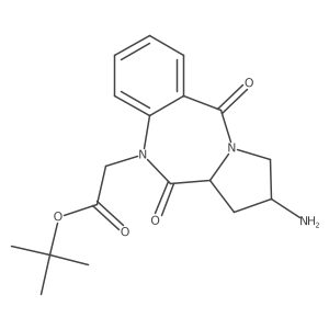 tert-butyl [(11aS)-2-amino-5,11-dioxo-2,3,11,11a-tetrahydro-1H-pyrrolo[2,1-c][1,4]benzodiazepin-10(5H)-yl]acetate Structure