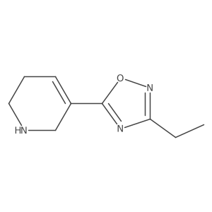 3-Ethyl-5-(1,2,5,6-tetrahydropyridin-3-yl)-1,2,4-oxadiazole结构式