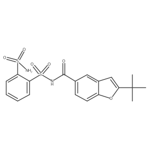 2-Tert-butyl-n-(2-sulfamoylphenylsulfonyl)benzofuran-5-carboxamide Structure