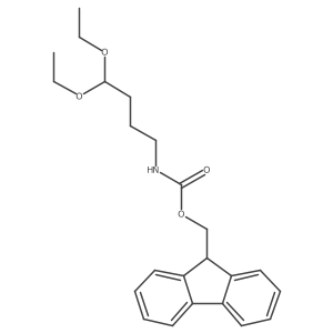 N-Fmoc-4-amino-butyraldehyde diethyl acetal结构式