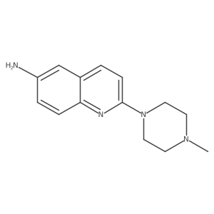 2-(4-Methylpiperazin-1-yl)quinolin-6-amine结构式
