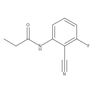 N-(2-cyano-3-fluorophenyl)propanamide Structure