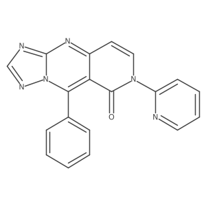 9-phenyl-7-(2-pyridyl)pyrido[4,3-d][1,2,4]triazolo[1,5-a]pyrimidin-8(7H)-one Structure