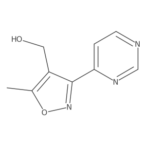 (5-Methyl-3-pyrimidin-4-yl-isoxazol-4-yl)-methanol Structure