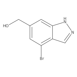 (4-bromo-1H-indazol-6-yl)methanol Structure
