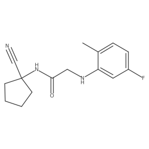 N-(1-cyanocyclopentyl)-2-[(5-fluoro-2-methylphenyl)amino]acetamide Structure