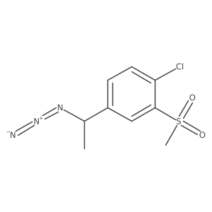 4-(1-Azidoethyl)-1chloro-2-(methylsulfonyl)benzene Structure