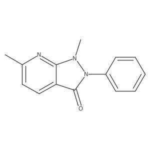 1,2-Dihydro-1,6-dimethyl-2-phenyl-3H-pyrazolo[3,4-b]pyridin-3-one Structure