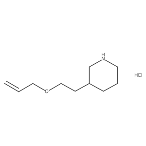 3-[2-(Allyloxy)ethyl]piperidine hydrochloride结构式