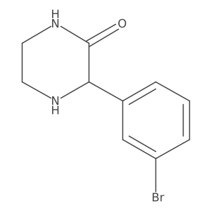 (R)-3-(3-Bromophenyl)piperazin-2-one Structure