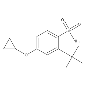 2-Tert-butyl-4-cyclopropoxybenzenesulfonamide Structure