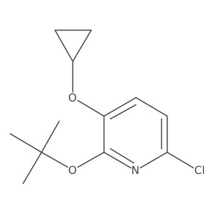 2-Tert-butoxy-6-chloro-3-cyclopropoxypyridine结构式