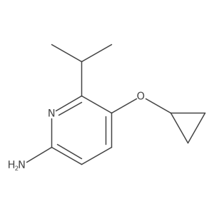 5-Cyclopropoxy-6-isopropylpyridin-2-amine结构式