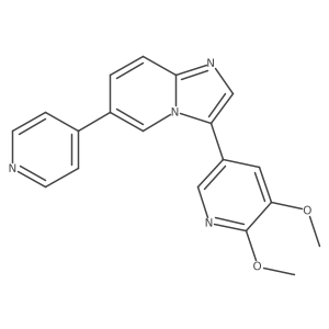3-(5,6-Dimethoxypyridin-3-yl)-6-pyridin-4-ylimidazo[1,2-a]pyridine Structure
