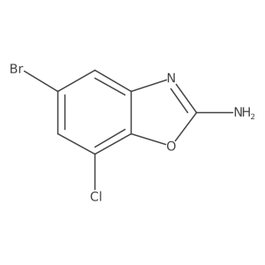 5-Bromo-7-chloro-1,3-benzoxazol-2-amine Structure