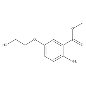 Methyl 2-amino-5-(2-hydroxyethoxy)benzoate结构式