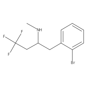2-Bromo-N-methyl-I+/--(2,2,2-trifluoroethyl)benzeneethanamine结构式