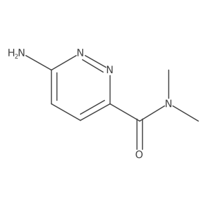 6-amino-N,N-dimethylpyridazine-3-carboxamide结构式
