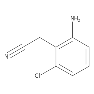2-(2-Amino-6-chlorophenyl)acetonitrile Structure