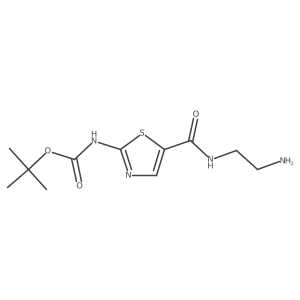 Tert-butyl (5-((2-aminoethyl)carbamoyl)thiazol-2-yl)carbamate Structure