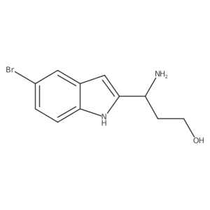 3-amino-3-(5-bromo-1H-indol-2-yl)propan-1-ol Structure