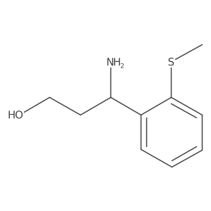 3-Amino-3-[2-(methylsulfanyl)phenyl]propan-1-ol Structure