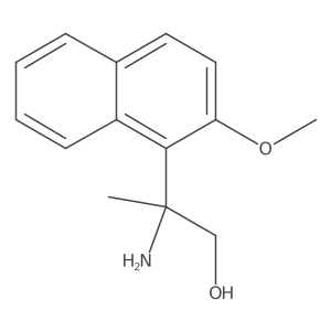 2-Amino-2-(2-methoxynaphthalen-1-yl)propan-1-ol Structure