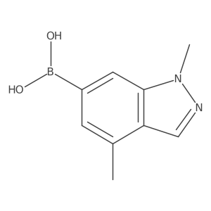 1,4-Dimethyl-1H-indazole-6-boronic acid Structure