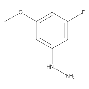 3-Fluoro-5-methoxyphenylhydrazine Structure