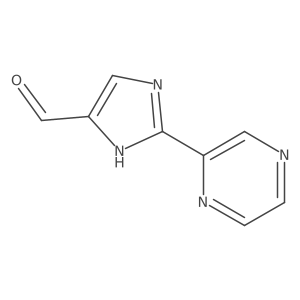 2-(2-Pyrazinyl)imidazole-5-carbaldehyde结构式