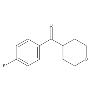 4-(4-Fluorobenzoyl)oxane Structure