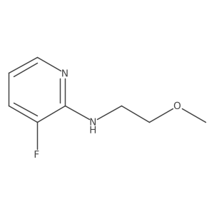 3-fluoro-N-(2-methoxyethyl)pyridin-2-amine结构式