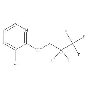 3-Chloro-2-(2,2,3,3,3-pentafluoropropoxy)pyridine结构式
