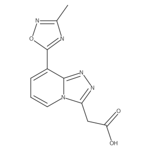 2-(8-(3-Methyl-1,2,4-oxadiazol-5-yl)-[1,2,4]triazolo[4,3-a]pyridin-3-yl)acetic acid Structure