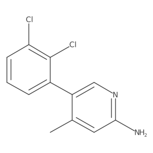 5-(2,3-Dichlorophenyl)-4-methylpyridin-2-ylamine结构式