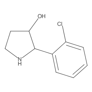 2-(2-Chlorophenyl)pyrrolidin-3-OL结构式