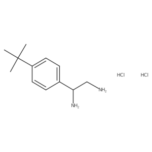 (1R)-1-[4-(Tert-butyl)phenyl]ethane-1,2-diamine 2hcl结构式