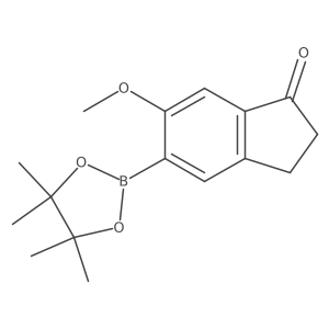 6-methoxy-5-(4,4,5,5-tetramethyl-1,3,2-dioxaborolan-2-yl)-2,3-dihydro-1H-inden-1-one Structure