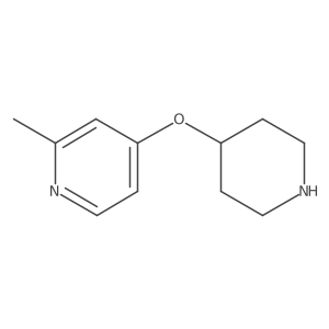 2-Methyl-4-(piperidin-4-yloxy)pyridine结构式