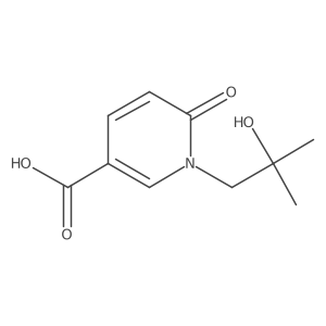 1-(2-Hydroxy-2-methylpropyl)-6-oxopyridine-3-carboxylic acid结构式